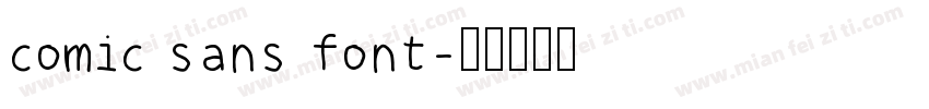 comic sans font字体转换